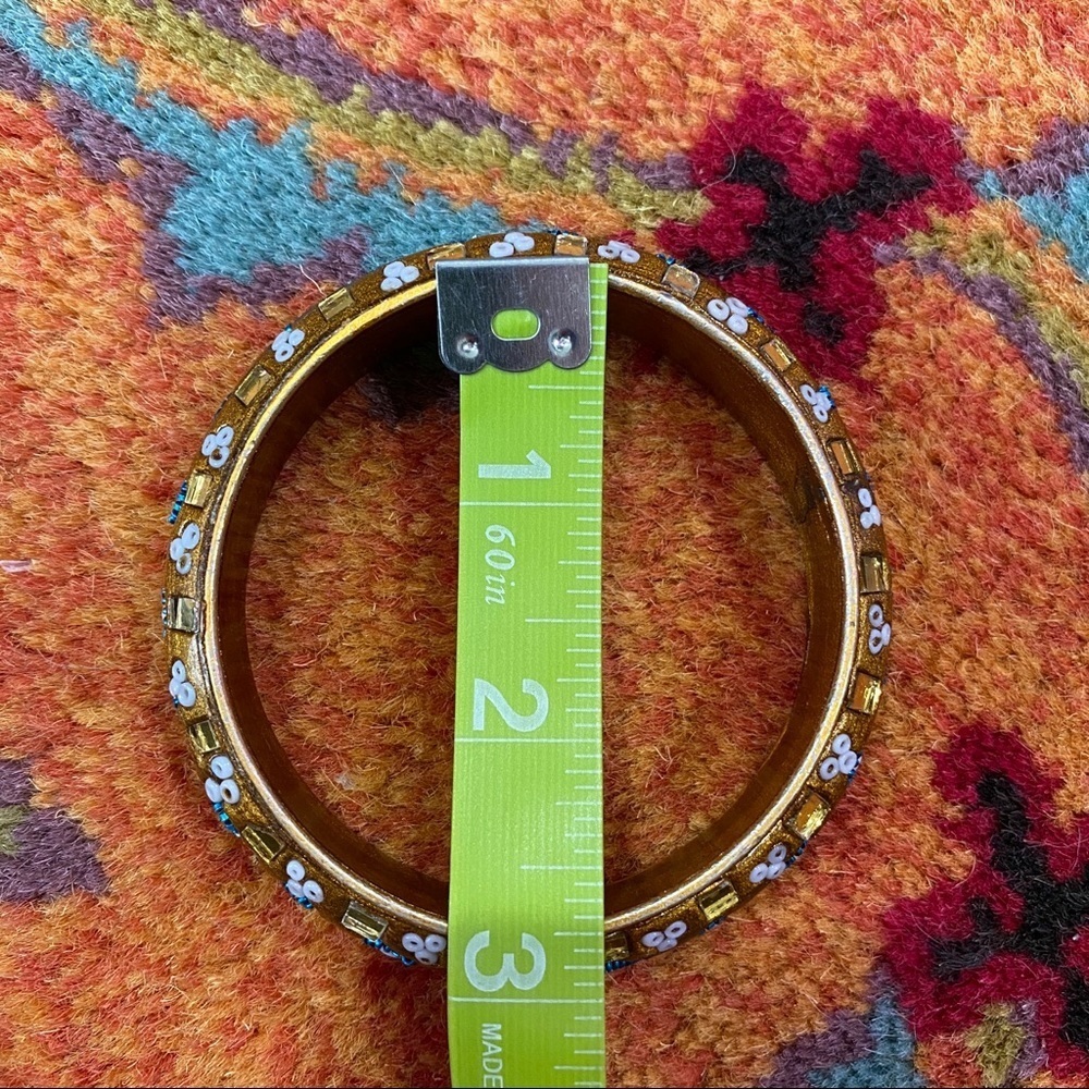 Beaded bangle bracelet - Picture 4 of 5